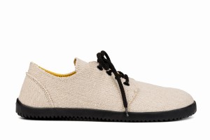 Beige Ahinsa Bindu 2 Hemp Barefoot Men's Casual Shoes | QJF3074CR