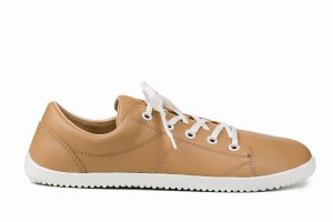 Beige Ahinsa Vida Barefoot Women's Sneakers | UNI6261YH