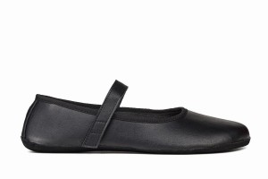 Black Ahinsa Ananda Barefoot Women's Ballet Flats | NJA771RA