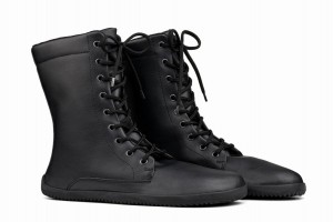 Black Ahinsa Jaya Barefoot Men's Winter Boots | MVE9164FZ