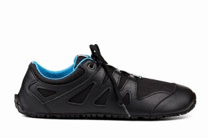 Black Blue Ahinsa Chitra Run Barefoot Women's Running Shoes | KTY1546HF