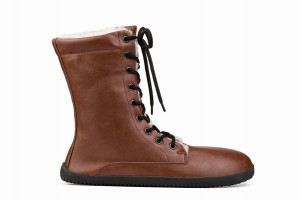 Brown Ahinsa Jaya Barefoot Women's Winter Boots | RCU5815AF