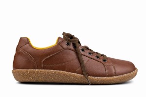 Brown Ahinsa Pura Barefoot Men's Sneakers | UNF4627GW