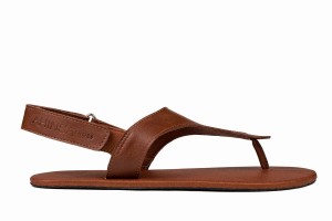 Brown Ahinsa Simple Barefoot Men's Sandals | DYQ4342PP