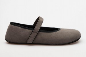 Grey Ahinsa Ananda Suede Barefoot Women's Ballet Flats | FNW8817QO