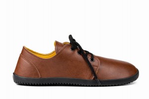 Light Brown Ahinsa Bindu 2 Barefoot Men's Casual Shoes | MTU6492BX