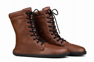 Light Brown Ahinsa Jaya Barefoot Women's Winter Boots | RUA195UV