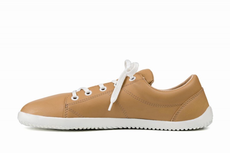 Beige Ahinsa Vida Barefoot Women's Sneakers | UNI6261YH