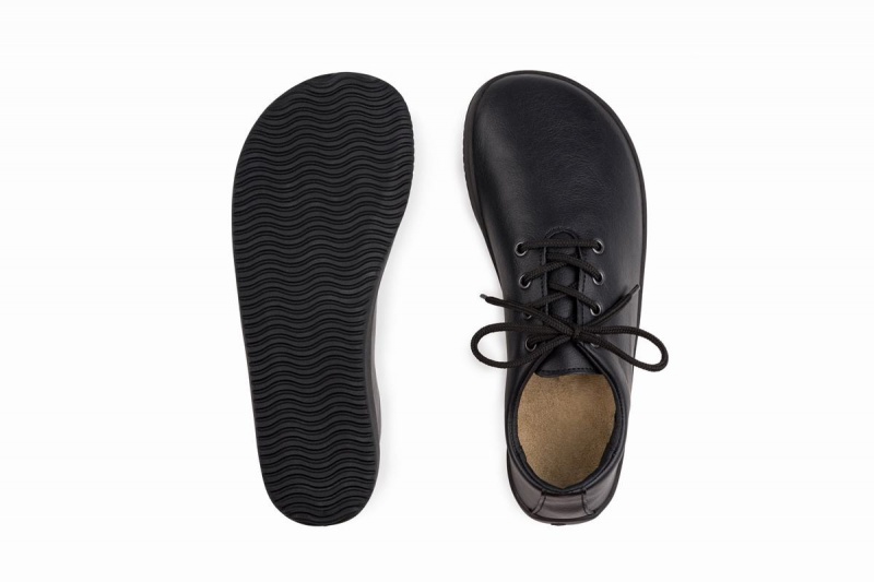 Black Ahinsa Ananda Barefoot Men's Casual Shoes | AAQ2087XI