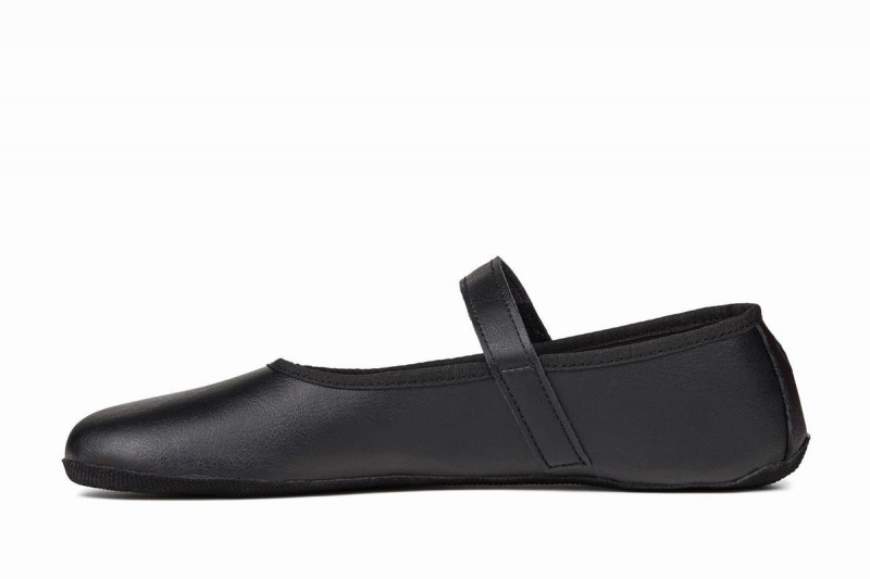 Black Ahinsa Ananda Barefoot Women's Ballet Flats | NJA771RA