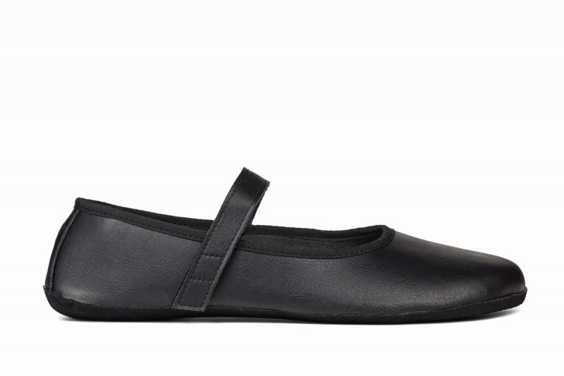 Black Ahinsa Ananda Barefoot Women\'s Ballet Flats | NJA771RA