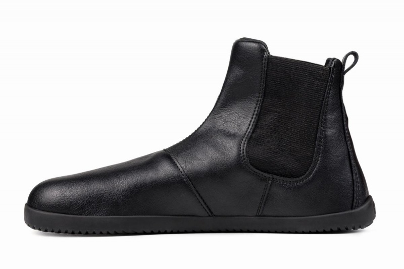 Black Ahinsa Barefoot Men's Ankle Boots | UPC1843LD