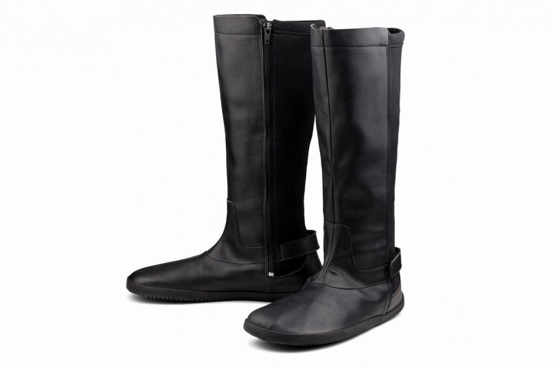 Black Ahinsa Barefoot Women's Tall Boots | RKW8859LG