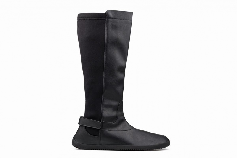 Black Ahinsa Barefoot Women's Tall Boots | RKW8859LG