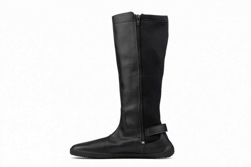 Black Ahinsa Barefoot Women's Tall Boots | RKW8859LG