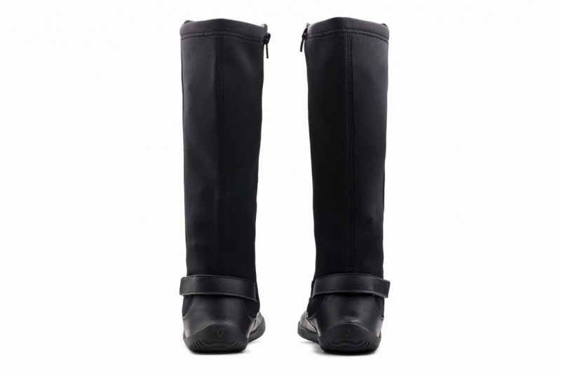 Black Ahinsa Barefoot Women's Tall Boots | RKW8859LG