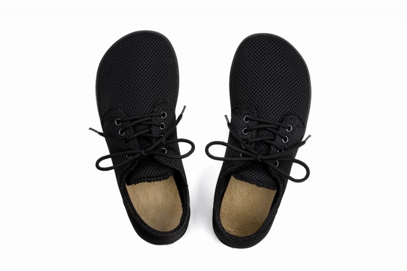 Black Ahinsa Bindu 2 Airnet Barefoot Women's Sneakers | EKJ6534OH