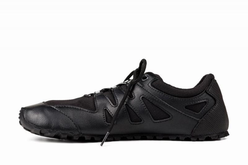 Black Ahinsa Chitra Trek&trail Barefoot Men's Running Shoes | HSR5573KT