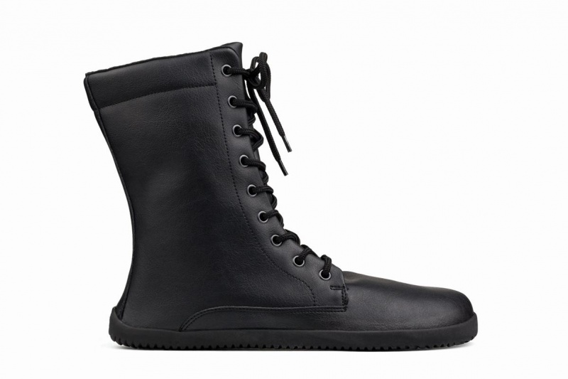 Black Ahinsa Jaya Barefoot Men's Winter Boots | MVE9164FZ