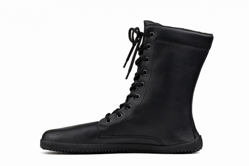 Black Ahinsa Jaya Barefoot Men's Winter Boots | MVE9164FZ