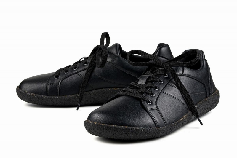 Black Ahinsa Pura Barefoot Men's Sneakers | GSR6271XG