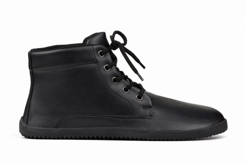 Black Ahinsa Sundara Barefoot Men\'s Ankle Boots | YHZ4293YH