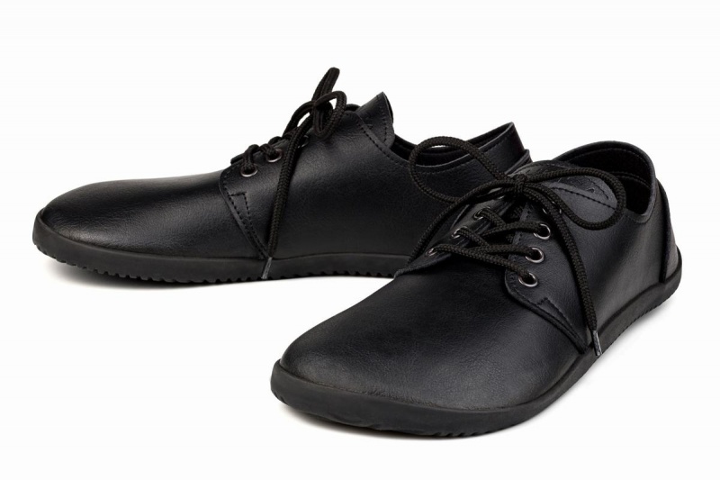 Black Ahinsa Xwide Barefoot Men's Casual Shoes | SVO9262AB