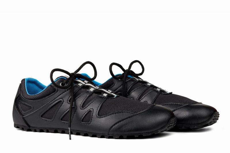 Blue Black Ahinsa Chitra Trek&trail Barefoot Men's Running Shoes | JHS756FM