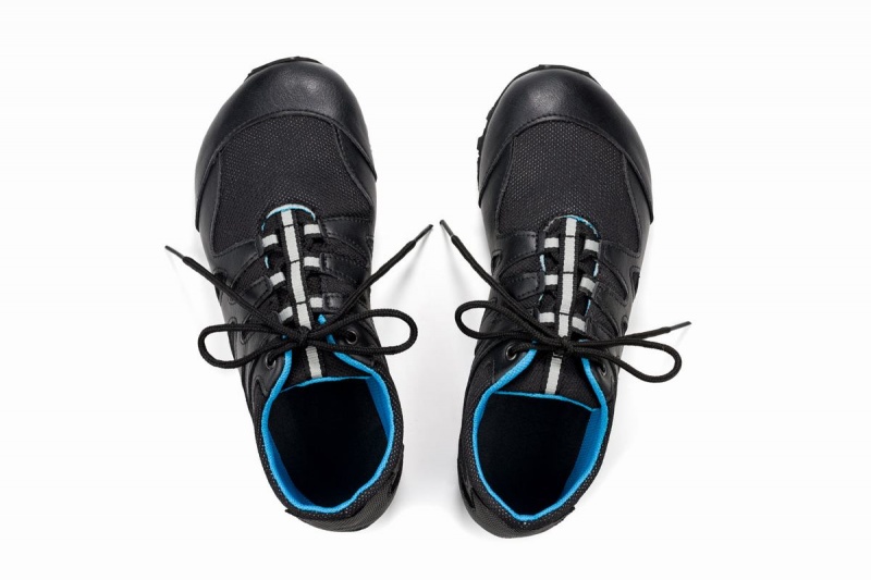 Blue Black Ahinsa Chitra Trek&trail Barefoot Men's Running Shoes | JHS756FM