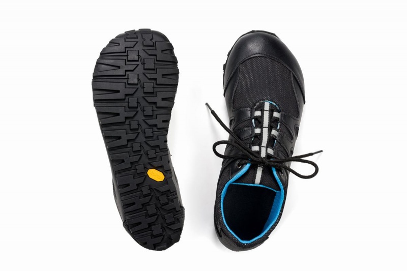 Blue Black Ahinsa Chitra Trek&trail Barefoot Men's Running Shoes | JHS756FM