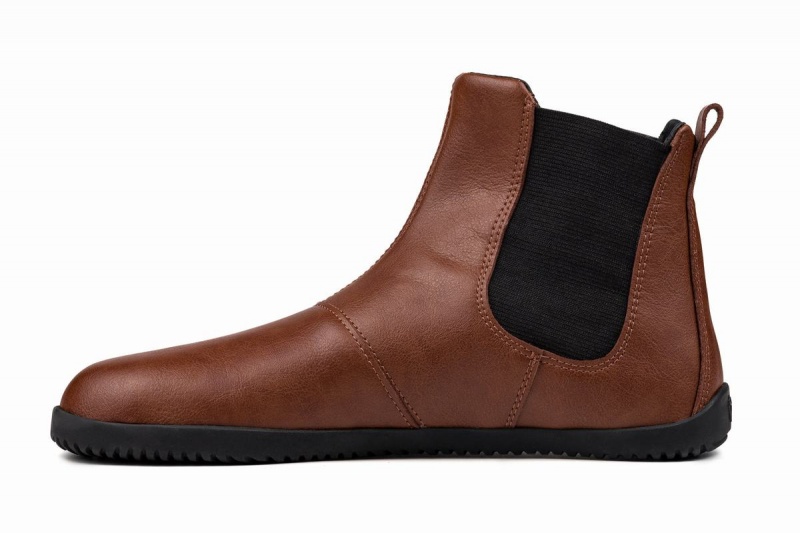 Brown Ahinsa Barefoot Women's Chelsea Boots | OJE9517AI