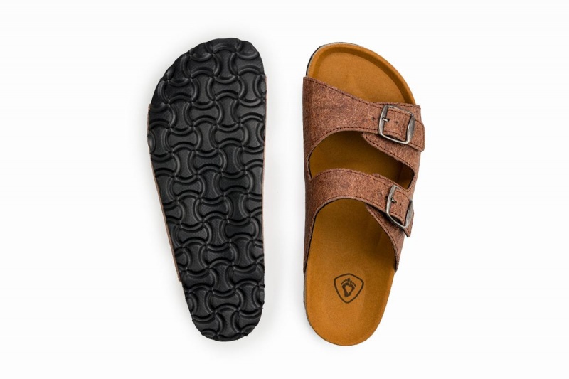 Brown Ahinsa Malai Barefoot Men's Sandals | MMQ6689GS