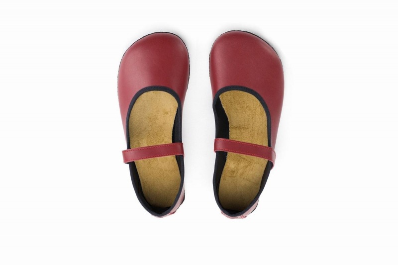 Burgundy Ahinsa Ananda Barefoot Women's Ballet Flats | KGR9157DU