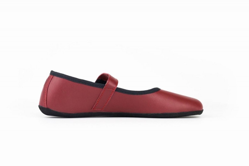 Burgundy Ahinsa Ananda Barefoot Women's Ballet Flats | KGR9157DU