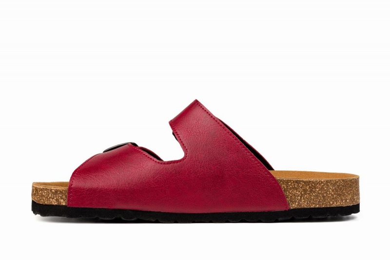 Burgundy Ahinsa Barefoot Men's Sandals | WIZ859GH