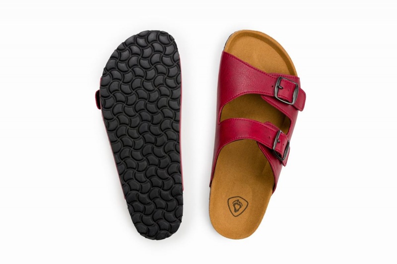 Burgundy Ahinsa Barefoot Women's Sandals | EAS2562XW