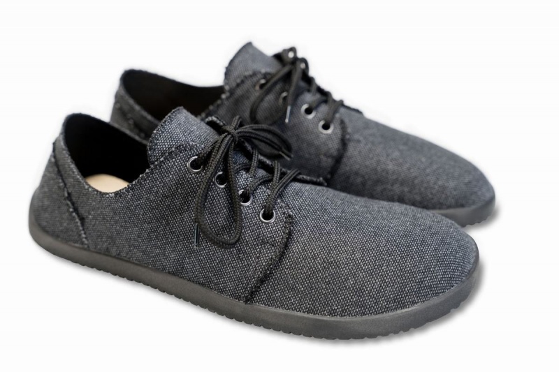 Dark Grey Ahinsa Phira Recycled Barefoot Men's Sneakers | VYM6730CV