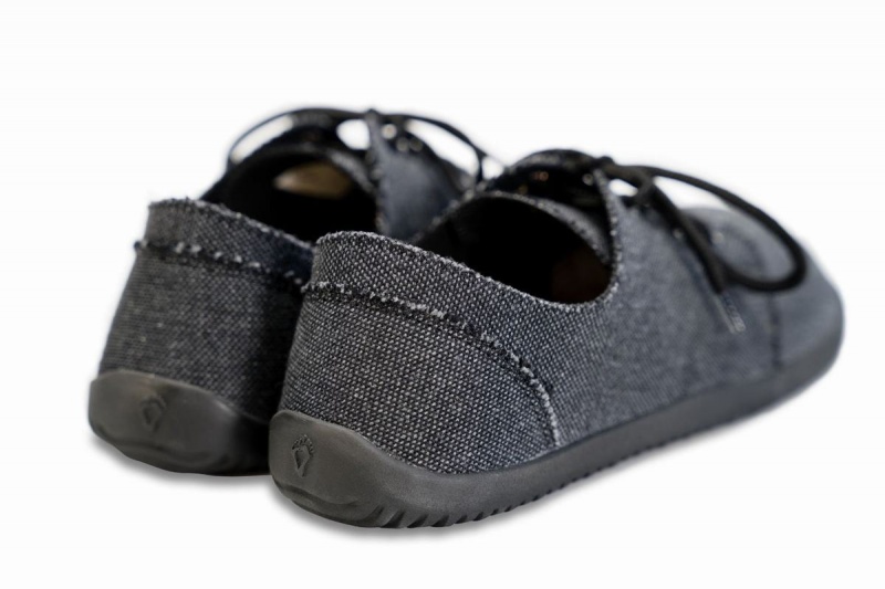 Dark Grey Ahinsa Phira Recycled Barefoot Men's Sneakers | VYM6730CV