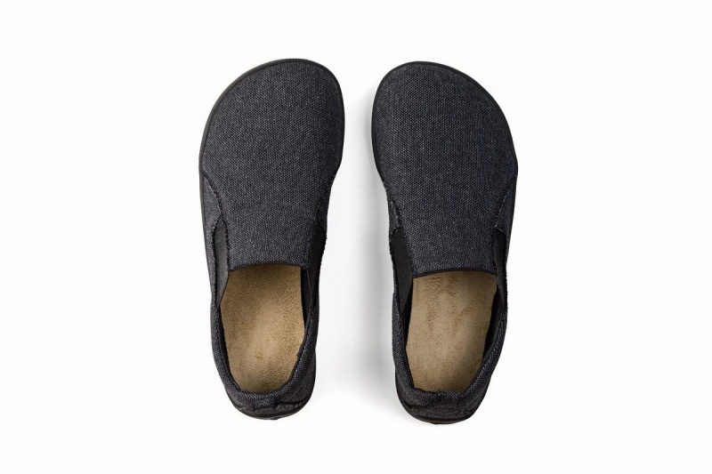 Dark Grey Ahinsa Recycled Barefoot Women's Slip On Sneakers | ZFM4646MS