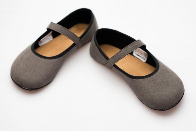 Grey Ahinsa Ananda Suede Barefoot Women's Ballet Flats | FNW8817QO