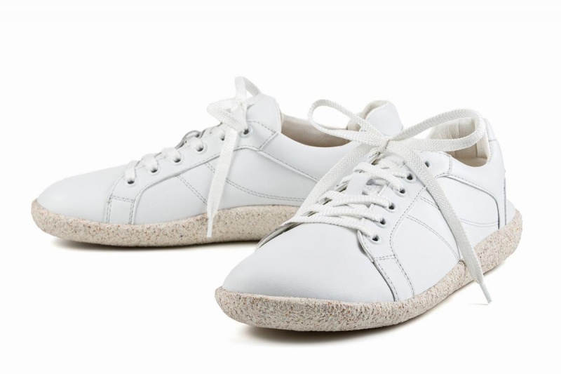 White Ahinsa Pura Barefoot Men's Sneakers | MDR7663SQ