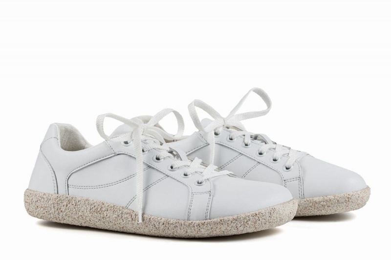 White Ahinsa Pura Barefoot Women's Sneakers | XNQ9133GN