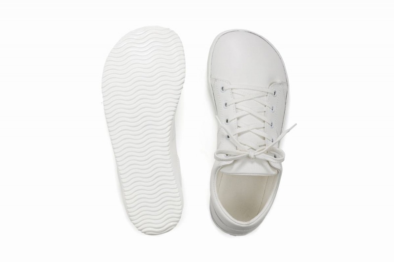 White Ahinsa Vida Barefoot Men's Sneakers | JDG6747NQ