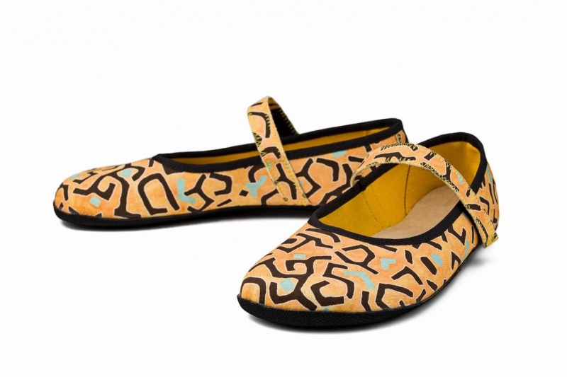 Yellow Ahinsa Fantasia Barefoot Women's Ballet Flats | YIU771KG