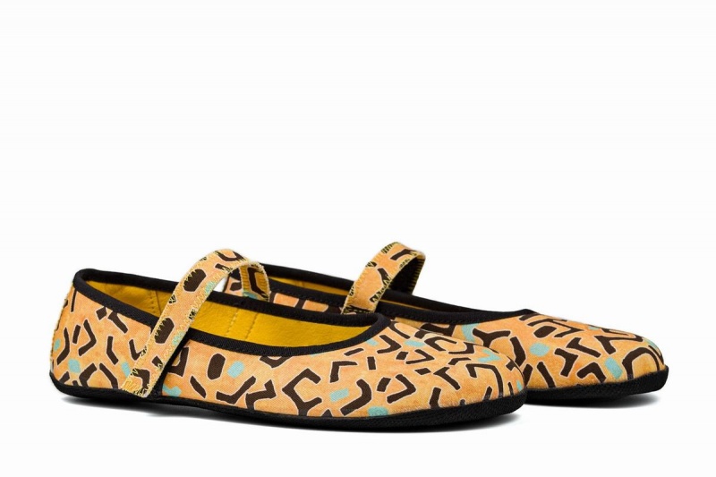 Yellow Ahinsa Fantasia Barefoot Women's Ballet Flats | YIU771KG